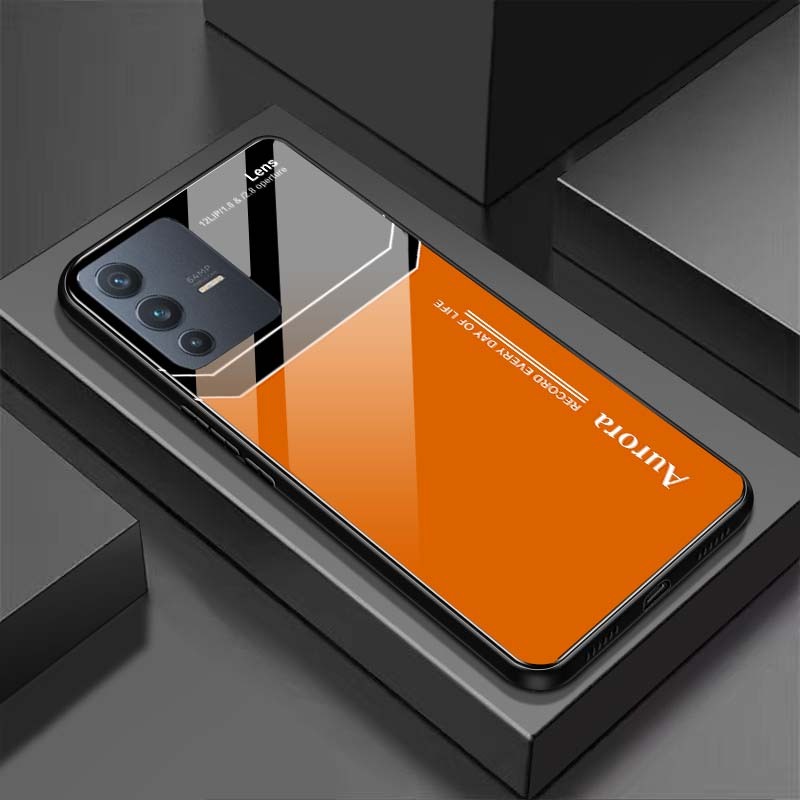 Ốp Lưng VIVO V23E, V23 5G Mặt Lưng Kính Cường Lực Sáng Bóng