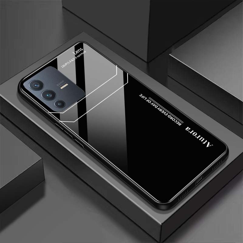 Ốp Lưng VIVO V23E, V23 5G Mặt Lưng Kính Cường Lực Sáng Bóng