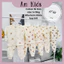 Bộ quần áo dài tay cài vai thu đông cotton nỉ Hàn, nền trắng kem cho bé trai bé gái 4-14kg