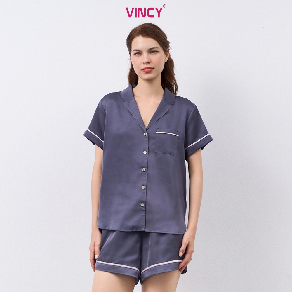 Ảnh Bộ Đồ Shorts Vải Satin Vincy BSS108W22 3