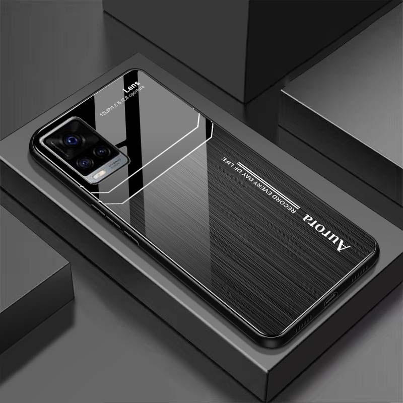 Ốp Lưng VIVO V20, V21 5G Mặt Lưng Kính Cường Lực Sáng Bóng