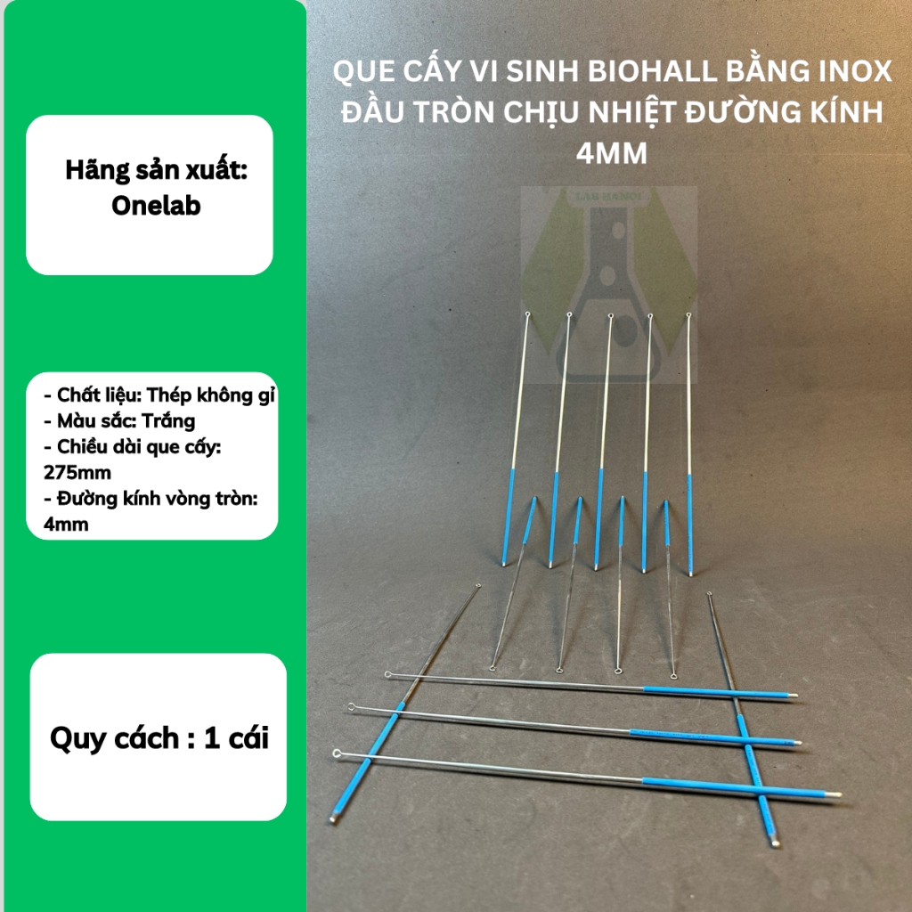 Que Cấy Vi Sinh Bằng Inox Đầu Tròn Chịu Nhiệt Đường Kính 4mm | Shopee ...