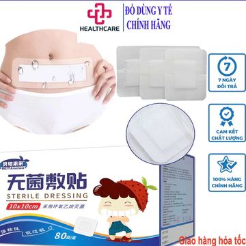 Miếng dán vết mổ, vết thương có gạc vô trùng chống thấm nước BEITE AGOGO đủ kích cỡ