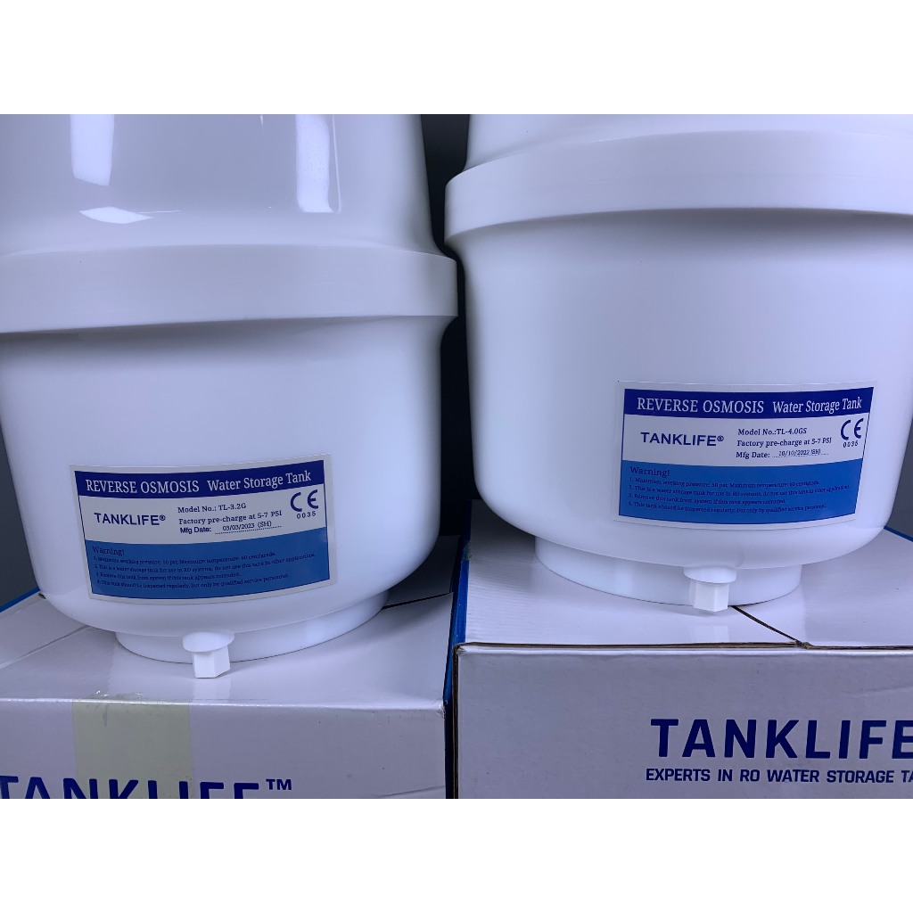 Bình Áp Tích Nước Tinh Khiết RO Karofi 3.2 Chính Hãng (Mẫu Mới Nhất) Nhựa Nguyên Sinh Siêu Bền KÈM VAN.