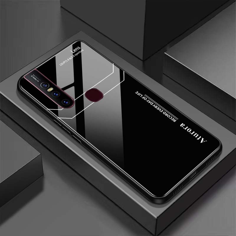 Ốp Lưng VIVO V15 Mặt Lưng Kính Cường Lực Sáng Bóng