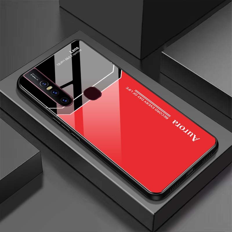 Ốp Lưng VIVO V15 Mặt Lưng Kính Cường Lực Sáng Bóng