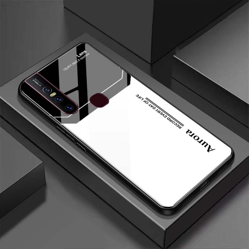 Ốp Lưng VIVO V15 Mặt Lưng Kính Cường Lực Sáng Bóng