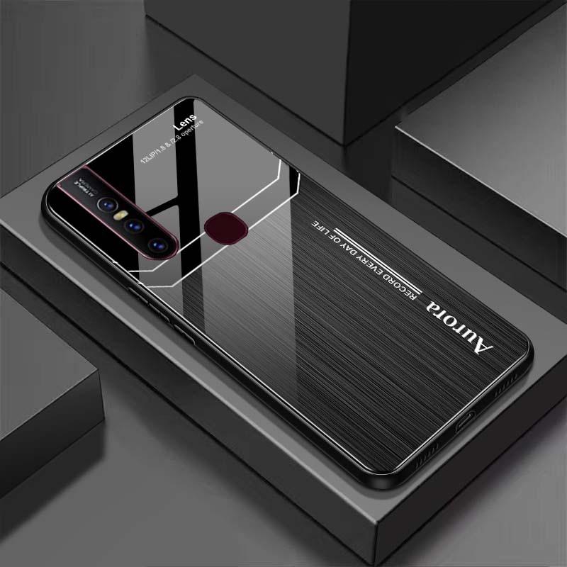 Ốp Lưng VIVO V15 Mặt Lưng Kính Cường Lực Sáng Bóng