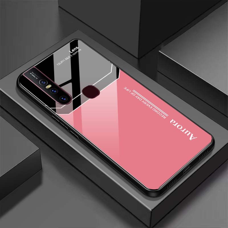 Ốp Lưng VIVO V15 Mặt Lưng Kính Cường Lực Sáng Bóng