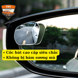 Gương chiếu hậu ô tô cao cấp 360 độ không điểm mù không bám sương. Gương phụ chống điểm mù xe hơi