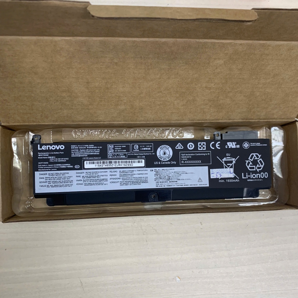 Pin Lenovo T460S T470S 00HW024 Ngắn Dài Zin 3 Cell New 100%