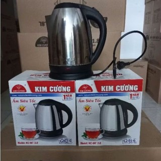 ẤM ĐUN SIÊU TỐC KIM VƯƠNG INOX 2L