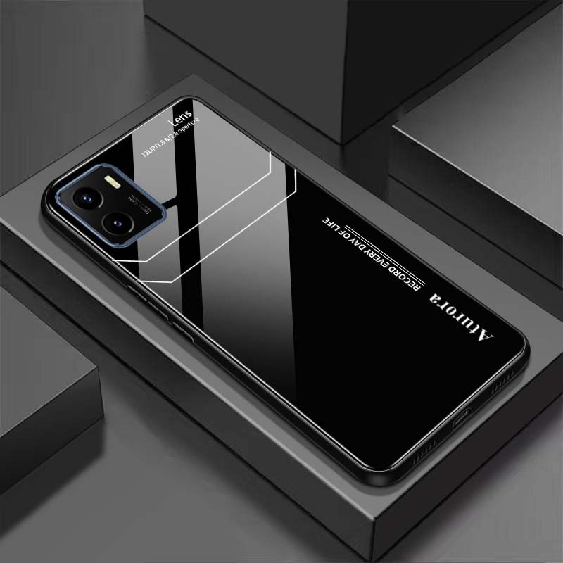 Ốp Lưng VIVO Y15S Mặt Lưng Kính Cường Lực Sáng Bóng
