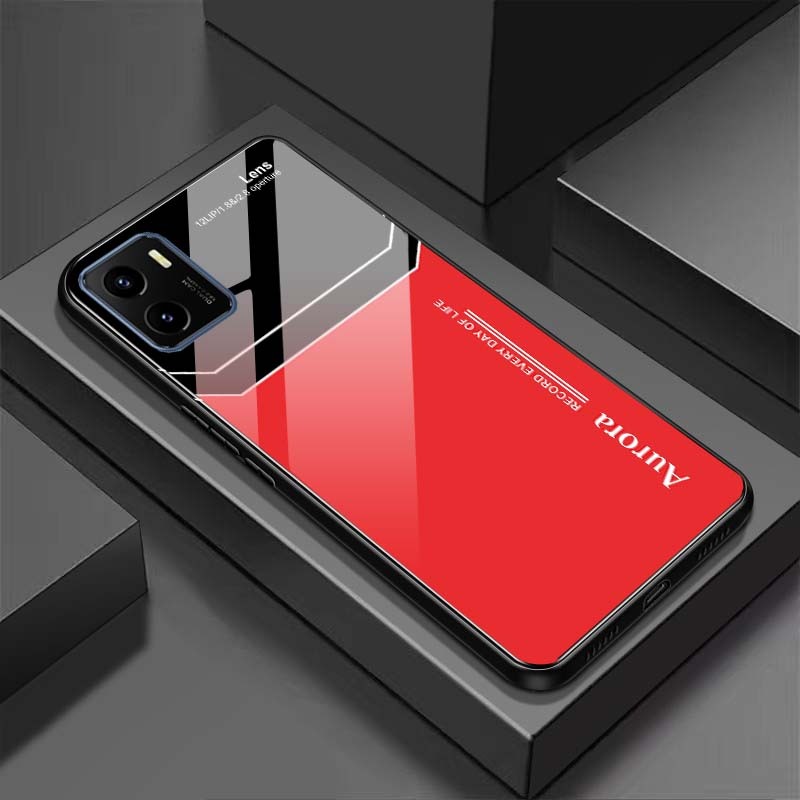 Ốp Lưng VIVO Y15S Mặt Lưng Kính Cường Lực Sáng Bóng