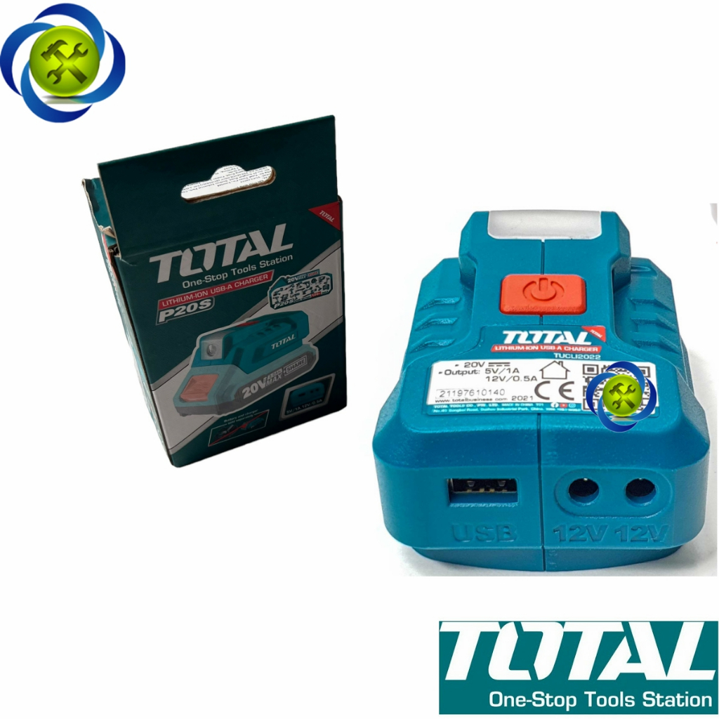 Đế sạc USB gắn pin Total (không kèm pin và sạc) 20V Total TUCLI2022 ...