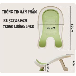 {KAIDOKIDS} Ghế đa năng 2in1 rửa mông, tắm sơ sinh có chân tự đứng gập gọn, sử dụng như lưới tắm.
