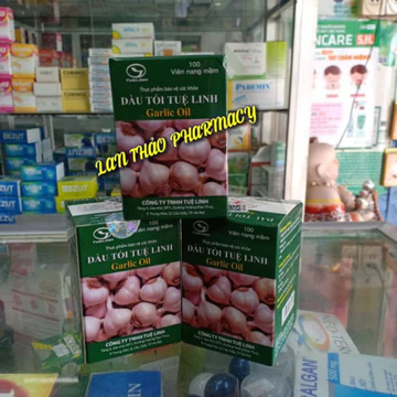[chính hãng] Dầu Tỏi Tuệ Linh Garlic Oil lọ 100 viên Hỗ Trợ Tan Mỡ Hiệu Quả