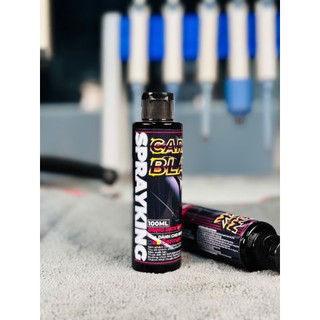 Chai dung dịch kem nhuộm nhựa đen nhám Sprayking Carbon Black 100ml