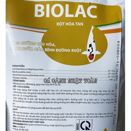 BIOLAC MEN TIÊU HÓA, NGỪA SÌNH BỤNG, ĐƯỜNG RUỘT, TÓP BỤNG CHO CÁ CẢNH ACPHARNO 100G