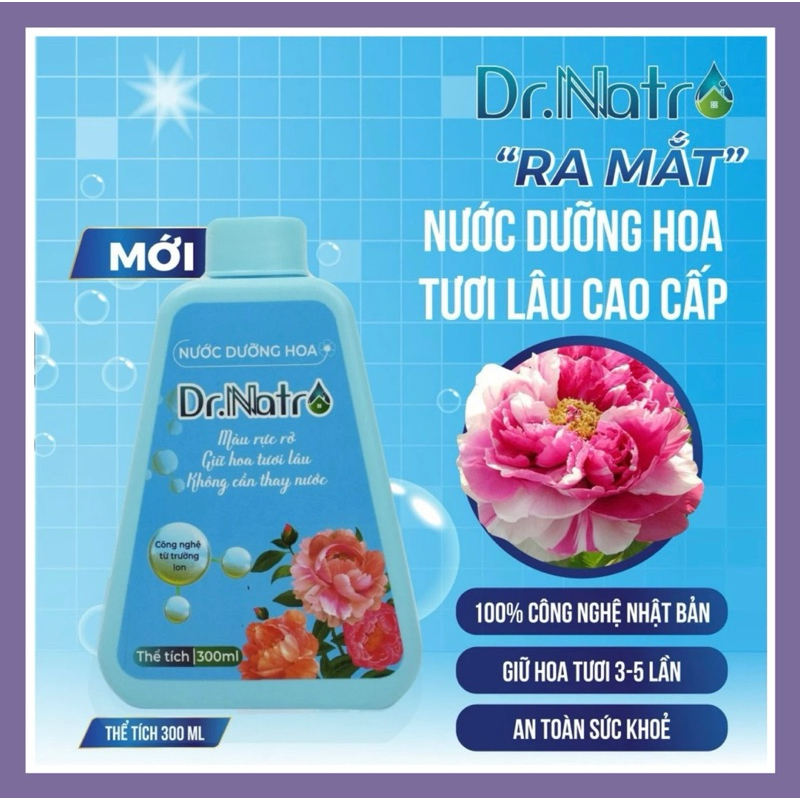 NƯỚC DƯỠNG HOA Dr Natro Dung tích 300 ml , Giúp kéo dài tuổi thọ của ...