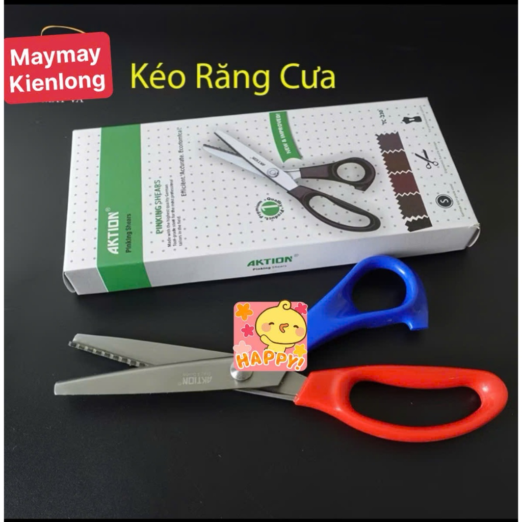 Kéo Răng Cưa Cắt Vải Công Nghiệp AKTION TC-230 – Sắc Bén, Bền Đẹp