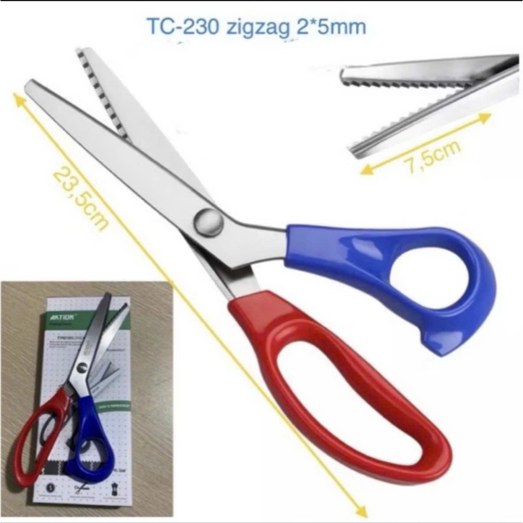 Kéo Răng Cưa Cắt Vải Công Nghiệp AKTION TC-230 – Sắc Bén, Bền Đẹp