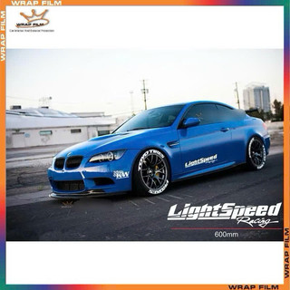 Tem xe ô tô chữ Lightspeed racing- Tem trang trí 2 bên sườn ô tô - Tem dán đa vị trí