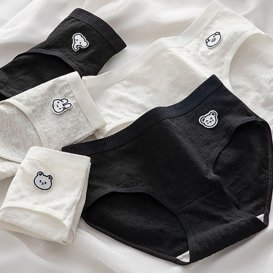 Combo 5 Quần Lót Nữ Cotton Đáy May Kháng Khuẩn - Set 5 Quần Lót Cotton Cạp Vừa Co Dãn ZANABRA LA68