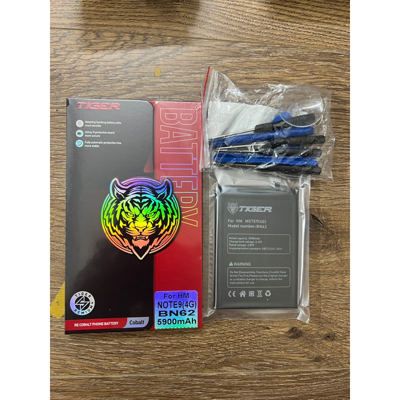 Pin TIGER Xiaomi Poco M3, Redmi Note 9 4G, Redmi 9T, Pin BN62,(keo+ tua ...