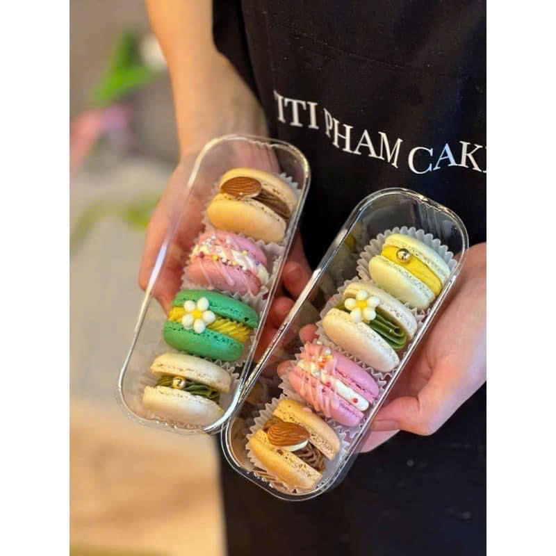[10->50 cái] Hộp chữ nhật dài XY599 đựng 300g bánh Mousse, Tiramisu, bánh lạnh, Su kem