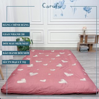 Vỏ áo bọc nệm gấp 3 giá rẻ 1m 1m2 1m4 1m6 1m8 2m | Cotton Poly cao cấp | CARUFU