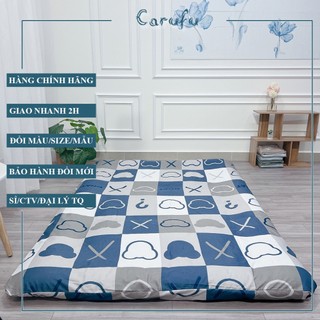 Vỏ áo bọc nệm gấp 3 giá rẻ 1m 1m2 1m4 1m6 1m8 2m | Cotton Poly cao cấp | CARUFU