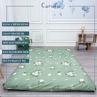 Vỏ áo bọc nệm gấp 3 giá rẻ 1m 1m2 1m4 1m6 1m8 2m | Cotton Poly cao cấp | CARUFU