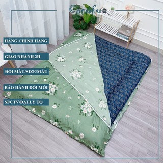 Vỏ áo bọc nệm gấp 3 giá rẻ 1m 1m2 1m4 1m6 1m8 2m | Cotton Poly cao cấp | CARUFU