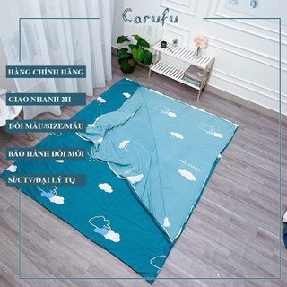 Vỏ  bọc Nệm Gấp 3 loại  2 mặt có kháo kéo 1m 1m2 1m4 1m6 1m8 2m | Carufu