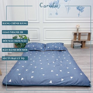Áo bọc Nệm Gấp 3 loại  2 mặt có kháo kéo 1m 1m2 1m4 1m6 1m8 2m | Carufu