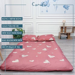 Áo bọc Nệm Gấp 3 loại  2 mặt có kháo kéo 1m 1m2 1m4 1m6 1m8 2m | Carufu