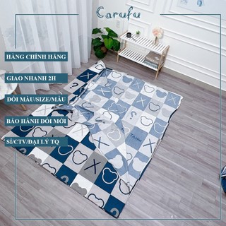 Áo bọc Nệm Gấp 3 loại  2 mặt có kháo kéo 1m 1m2 1m4 1m6 1m8 2m | Carufu