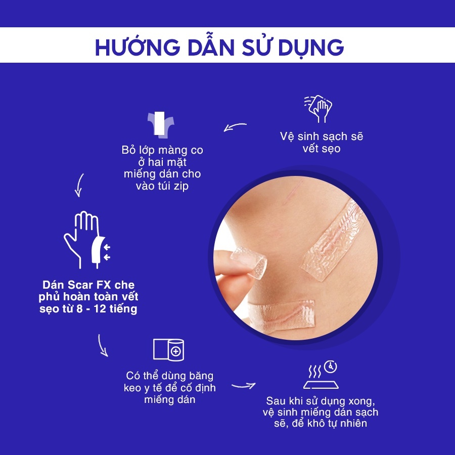Ảnh Combo ngăn ngừa và làm xẹp sẹo lồi sẹo phì đại dành cho bụng (gel + FX 2,5*55cm) 2