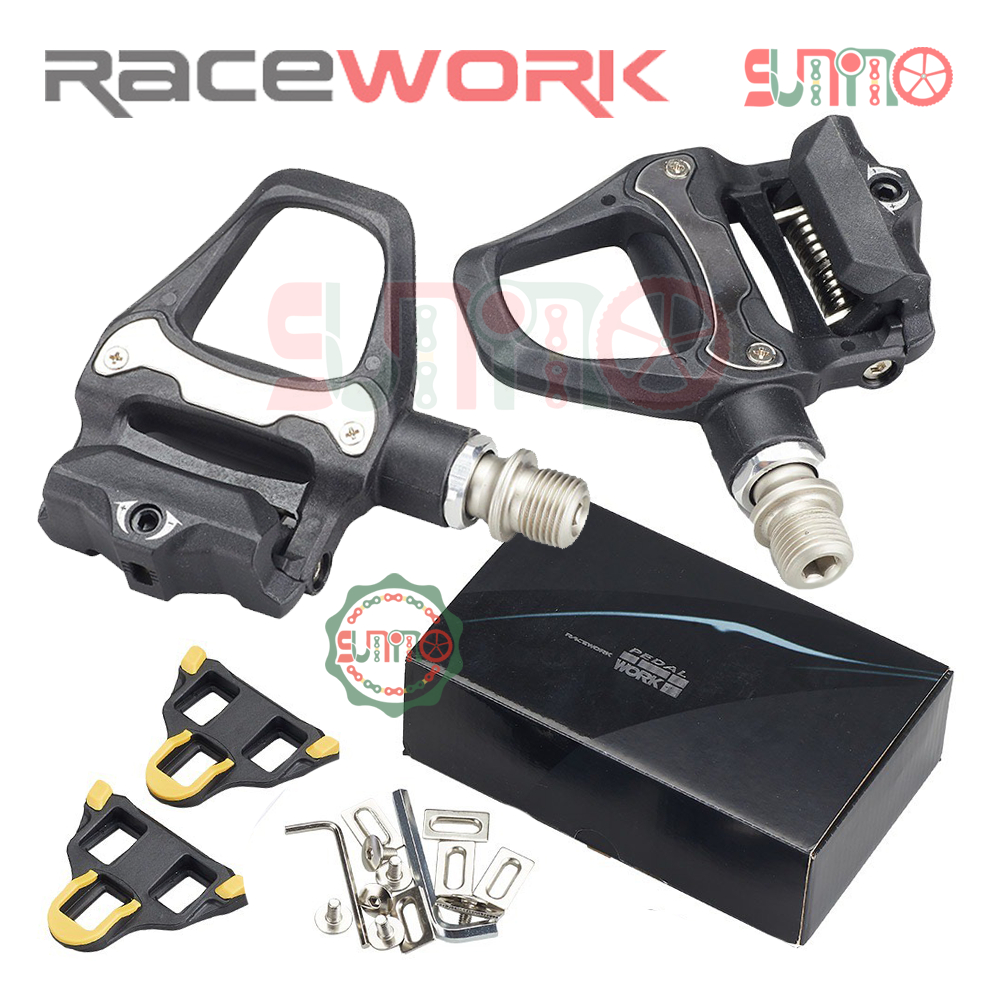 Pedal can gắn xe đạp road RACEWORK fullbox chính hãng | Shopee Việt Nam