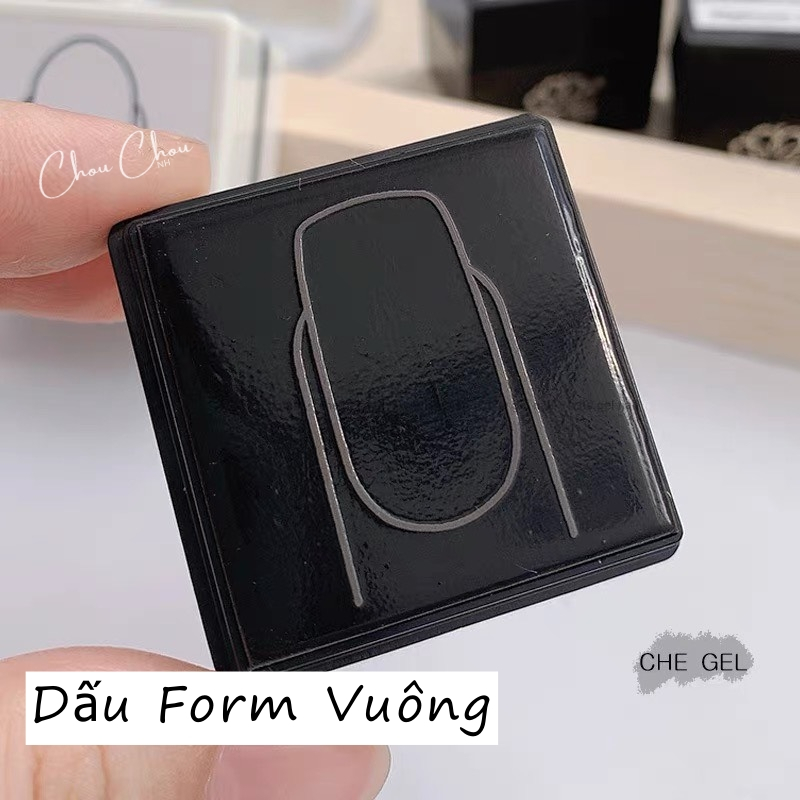 Khuôn in form móng trên giấy tập vẽ, Giấy chuyên vẽ vân đá màu nước,Giấy vẽ màu nước ,Dấu in form móng kèm mực