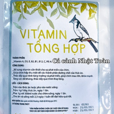 VITAMIN TỔNG HỢP CHO CHIM CẢNH ACPHARNO 20G VITAMIN A B C D E
