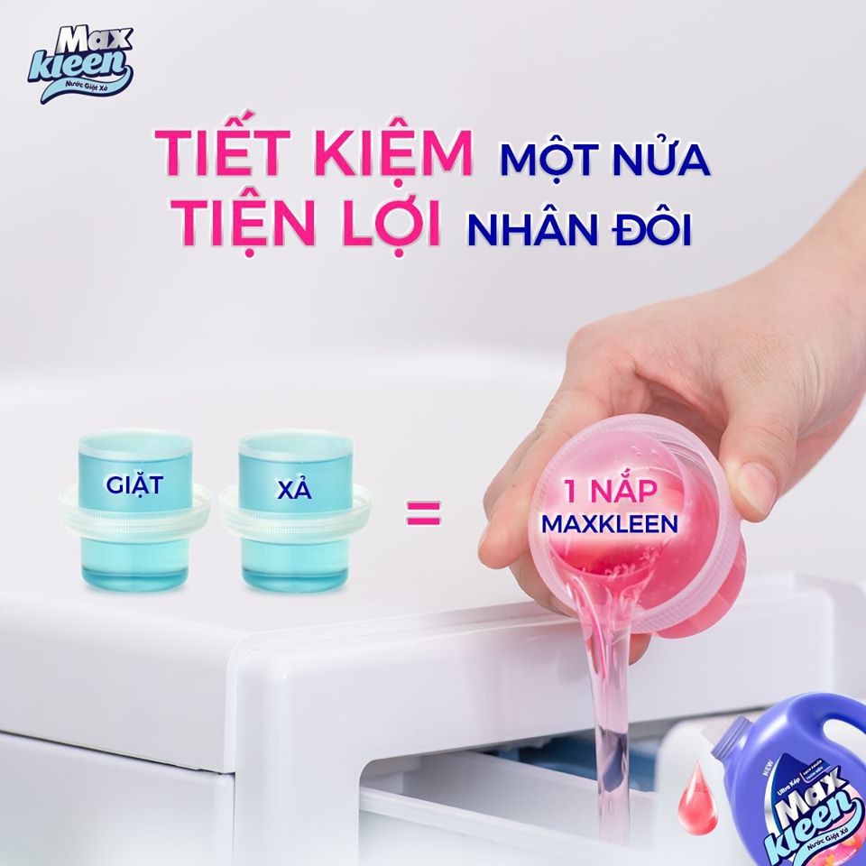 Ảnh Combo 2 túi nước giặt xả Maxkleen 2.4kg:Huyền Diệu (new) 1
