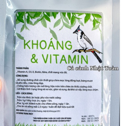 KHOÁNG VÀ VITAMIN CHO CHIM CẢNH ACPHARNO 20G