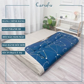 Ga nệm topper 1m x 2m Cotton Tici bo chun Mát lạnh giặt máy thoải mái | Carufu