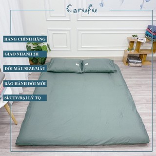 Ga nệm topper 1m x 2m Cotton Tici bo chun Mát lạnh giặt máy thoải mái | Carufu