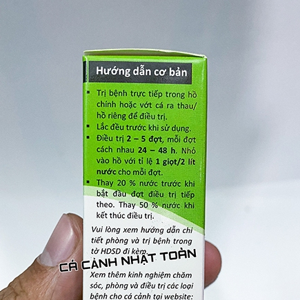 ĐỐM TRẮNG, KÝ SINH TRÊN CÁ CẢNH PARAKILL CKCS 20ML
