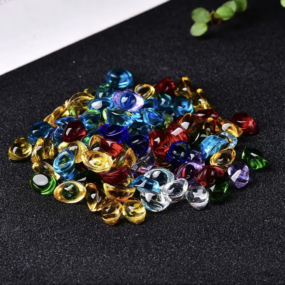 ⭐RƯỚC LỘC⭐ Thỏi vàng thủy tinh pha lê trong suốt phong thủy may mắn , Size mini 1.4cm