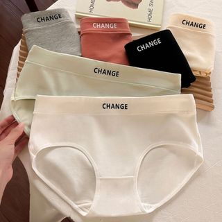 Quần lót nữ cotton kháng khuẩn, Quần chip nữ cạp vừa đáy lót chắc chắn kiểu dáng basic DEVARI L2430