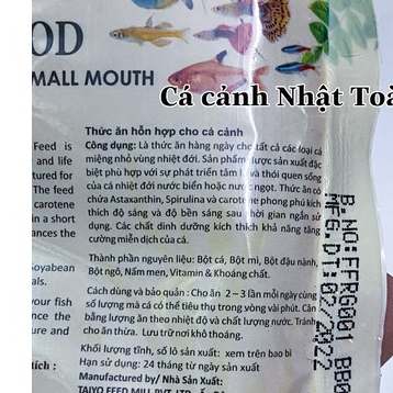 THỨC ĂN MICRO FOOD TAIYO ẤN ĐỘ 20G CHO CÁ CẢNH THỦY SINH